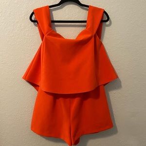 Topshop Off the Shoulder Romper